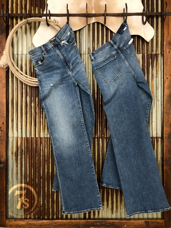 The Cayce High Rise 90's Wide Leg Jean Comfortable Zip-Fly Denim Jeans
