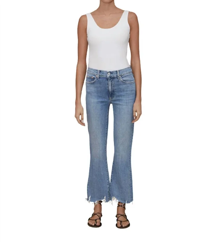 Bella Crop Flare Jean In Beach House Cozy Relaxed Fit Jeans