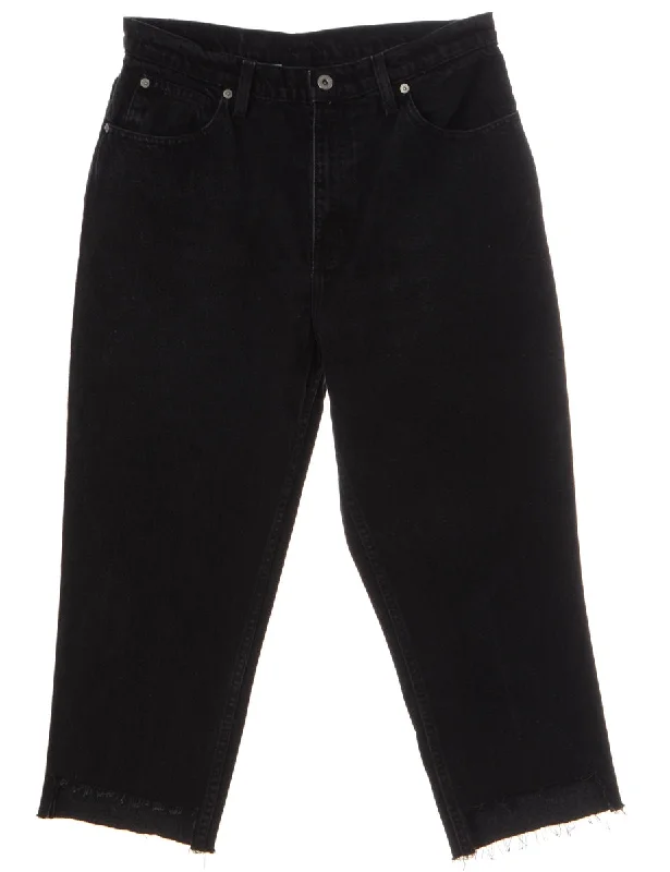 Label Jenny Step Hem Jeans Trendy Flared Leg Jeans