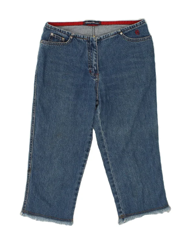 CONTE OF FLORENCE Womens Capri Jeans IT 42 Medium W28 L18 Blue Cotton Trendy Colored Denim Jeans CONTE OF FLORENCE Womens Capri Jeans IT 42 Medium W28 L18 Blue Cotton Trendy Colored Denim Jeans