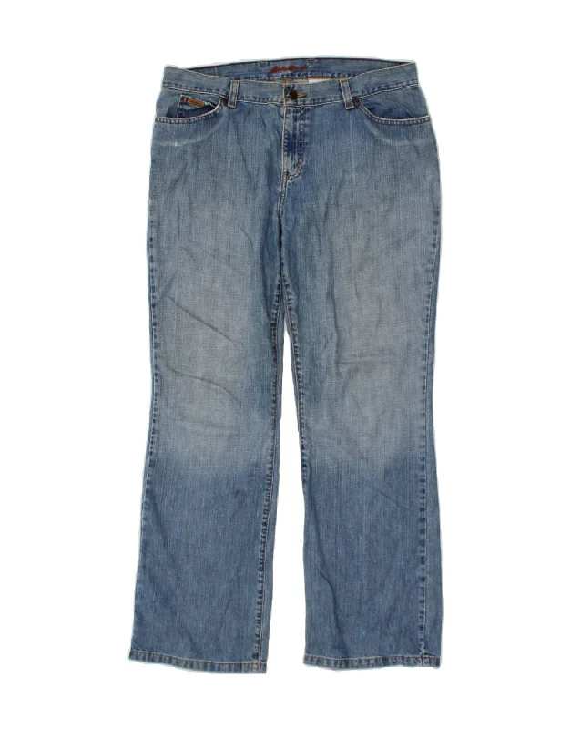 EDDIE BAUER Womens Straight Jeans US 14 XL W36 L30 Blue Cotton Fashionable Straight Cut Jeans EDDIE BAUER Womens Straight Jeans US 14 XL W36 L30 Blue Cotton Fashionable Straight Cut Jeans