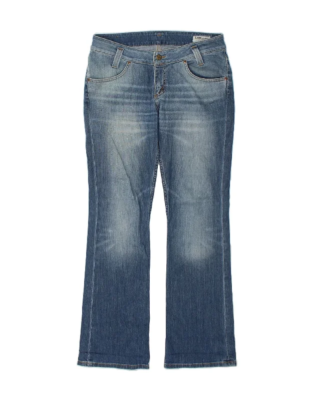 LEE Womens Leola Bootcut Jeans W33 L33 Blue Cotton Comfortable Stretch Fit Jeans