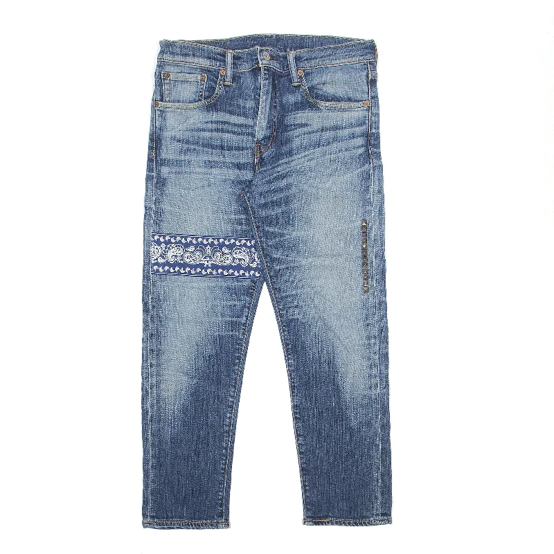 LEVI'S 508 Jeans Embellished Blue Denim Regular Tapered Womens W31 L26 Cozy Relaxed Fit Denim Jeans LEVI'S 508 Jeans Embellished Blue Denim Regular Tapered Womens W31 L26 Cozy Relaxed Fit Denim Jeans