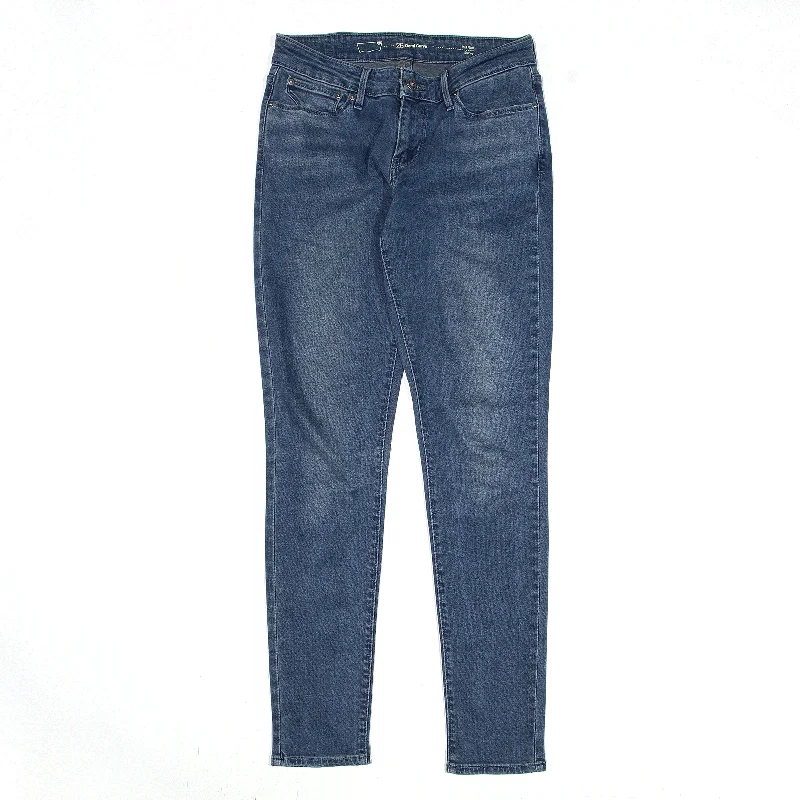 LEVI'S Mid Rise Jeans Blue Denim Slim Skinny Womens W26 L32 Comfortable Stretch Denim Jeans LEVI'S Mid Rise Jeans Blue Denim Slim Skinny Womens W26 L32 Comfortable Stretch Denim Jeans