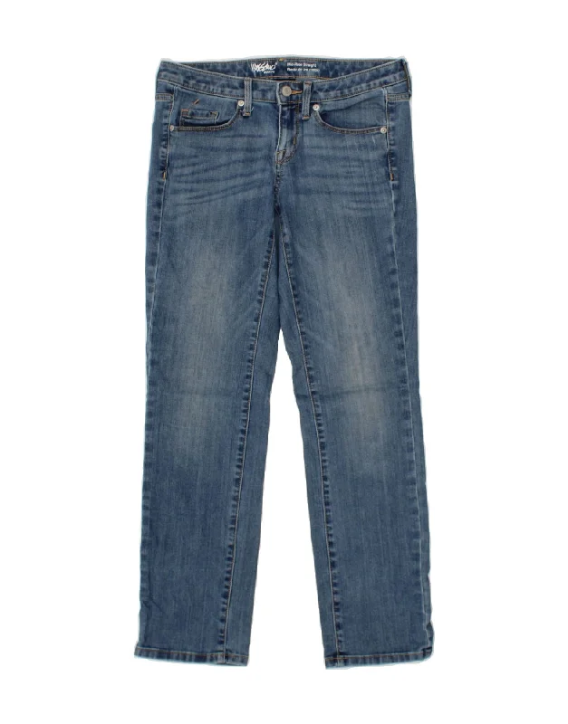 MOSSIMO Womens Mid Rise Straight Jeans US 0 XS W25 L28 Blue Cotton Comfortable Zip-Fly Denim Jeans MOSSIMO Womens Mid Rise Straight Jeans US 0 XS W25 L28 Blue Cotton Comfortable Zip-Fly Denim Jeans