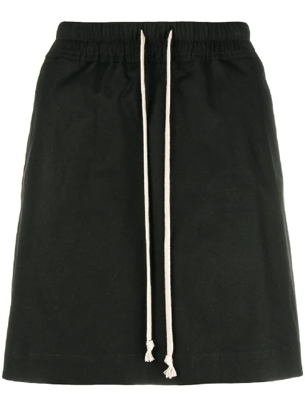 drawstring waist skirt cotton skirt soft