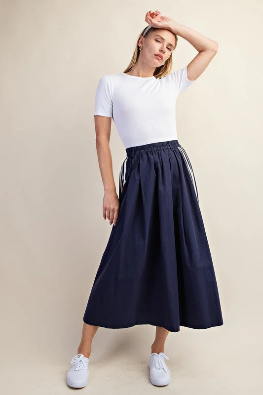GIGIO Easy Chic Midi Skirt leather skirt bold