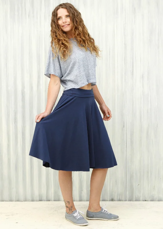 Navy Lailia Circle Skirt tulle skirt dreamy